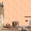 Peach and Cream Stars Wallpaper for Living Room and Bedroom 50x1000