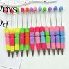 DIY Crafting Pens Beadable Pen, Colorful Fancy Beaded Ballpoint Decorative Gift for Students, Party Favors, Creative Office Supplies Giftable