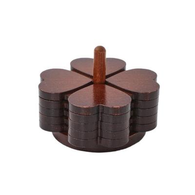 Praktische Tischsets in vierblättriger Form, hitzebeständig, verbrühungshemmend, Untersetzer, wärmeisolierend, dekorativer Topflappen für Zuhause