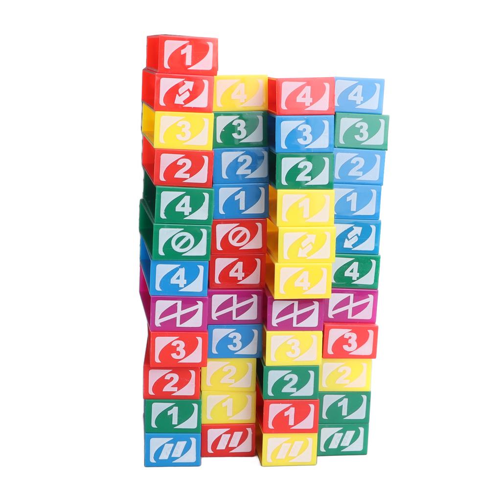 45 szt. Klocki do układania Plastikowe Solidne Stabilne Wielokolorowe Klocki Gra Budowlana dla Dzieci