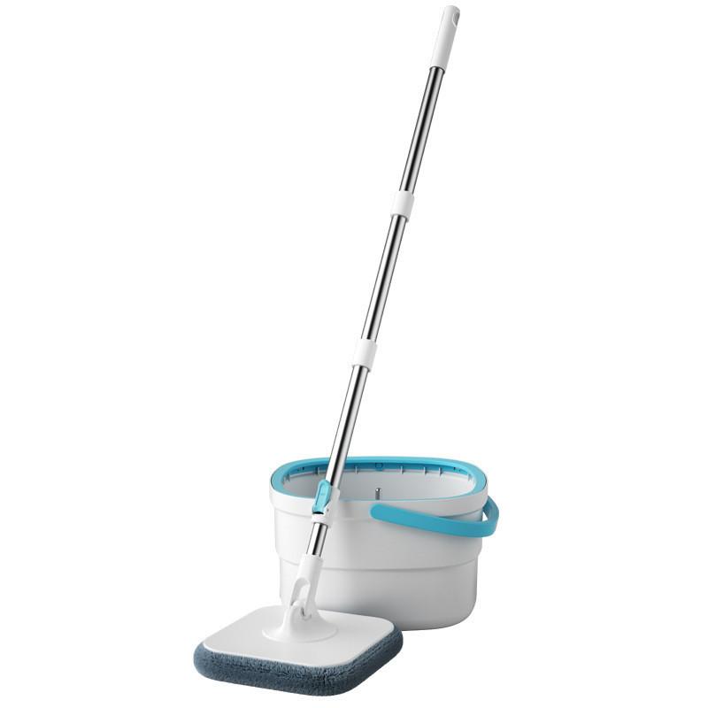 Spin Mop Bucket With Rotating Twisted Drying System For Home Cleaning Efficiency