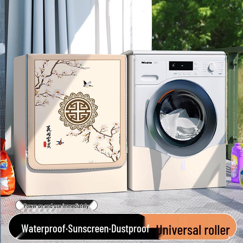 Universelle wasserdichte staubdichte Sonnenschutzhülle für 10 kg vollautomatische Waschmaschinen