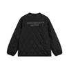Li Ning CF Su Series Solid Color Single-Breasted Long Sleeve Cotton Jacket Unisex Jacket Black AJMT243-1