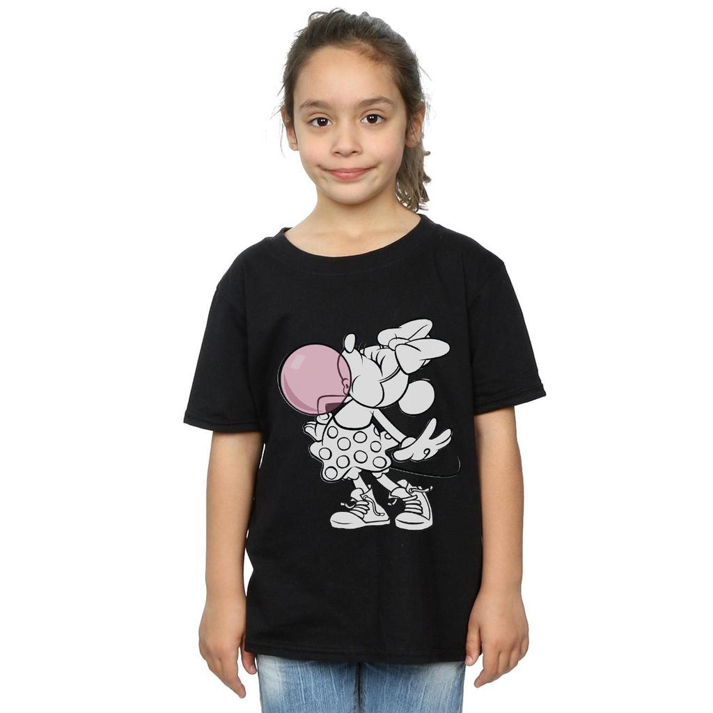 Disney Girls Minnie Mouse Gum Bubble Cotton T-Shirt