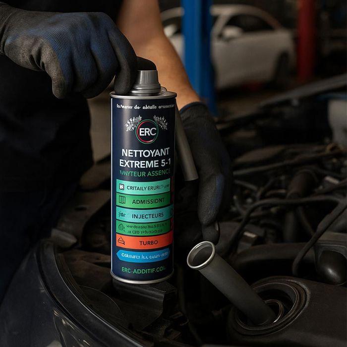 ERC Nettoyage Extrême 5+1 Essence 500 ml - Additif Nettoyant &amp; Lubrifiant pour Moteur