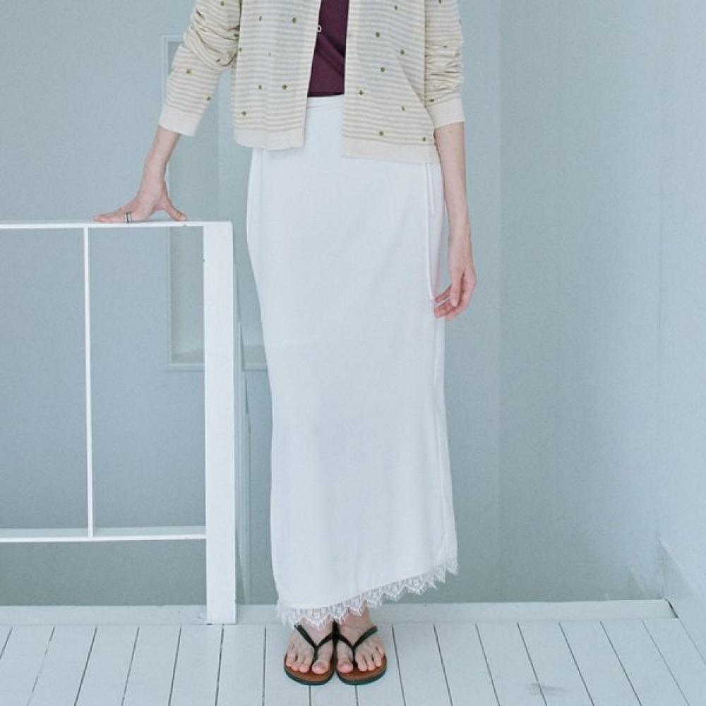 On On Lace Maxi Skirt New6ms412