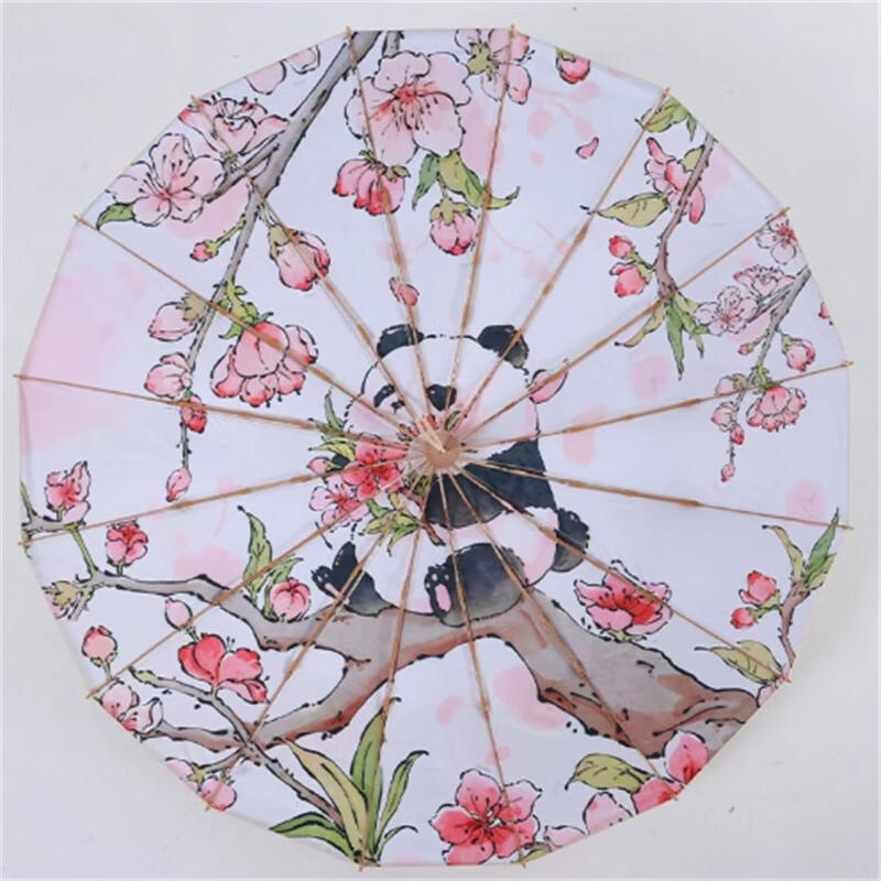

National Style Panda Reinforced UV Three-Fold Travel Umbrella - 10 Pack