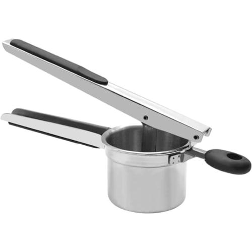 Kxptso Extra Long Potato Strip Press Extruder Squeezer Machine with Square Holes, Stainless Steel, for Home Kitchen, Potato Masher/Ricer, Manual Hand