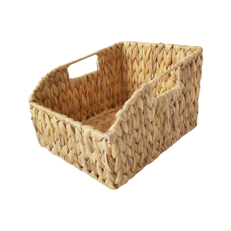 Breathable Nordic Design Storage Basket Handcrafted Water Hyacinth Decorative Container HX6C