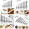 High Carbon Steel 7 Pcs Wood Chamfer Countersink Drill Bit Set For Accurate Woodworking