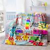 Numberblocks Customize Text Blanket Cozy Personalized Blanket Durable Comfort Suitable for Couch Living Room Chair Livingroom Four Seasons Universal