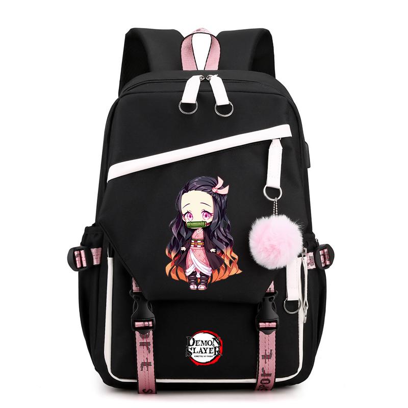 Anime Demon Slayer Backpack Teen Girl Boy Back To School Backpack Children School Bag Women Rucksack Travel Cartoon Bag Mochilas