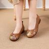 Leather Soft-soled Sandals Flat-soled Non-slip Human Single Shoes Hollow and Breathable Hole Models Spring and Summer Models