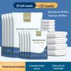 Individually Packaged Thick Disposable Bath Towel for Travel and Home Use - Soft and Comfortable