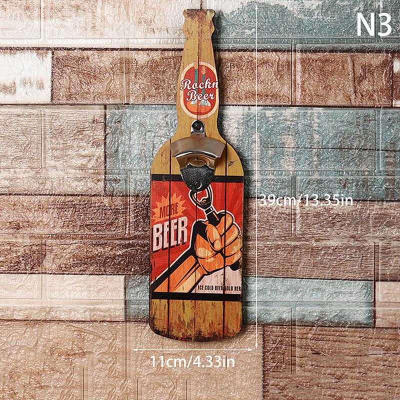 Home Creative Bottle Opener Restaurant Wall Decoration Restaurant Bar Barbecue Shop Wall Pendant Personalized Bottle Opener
