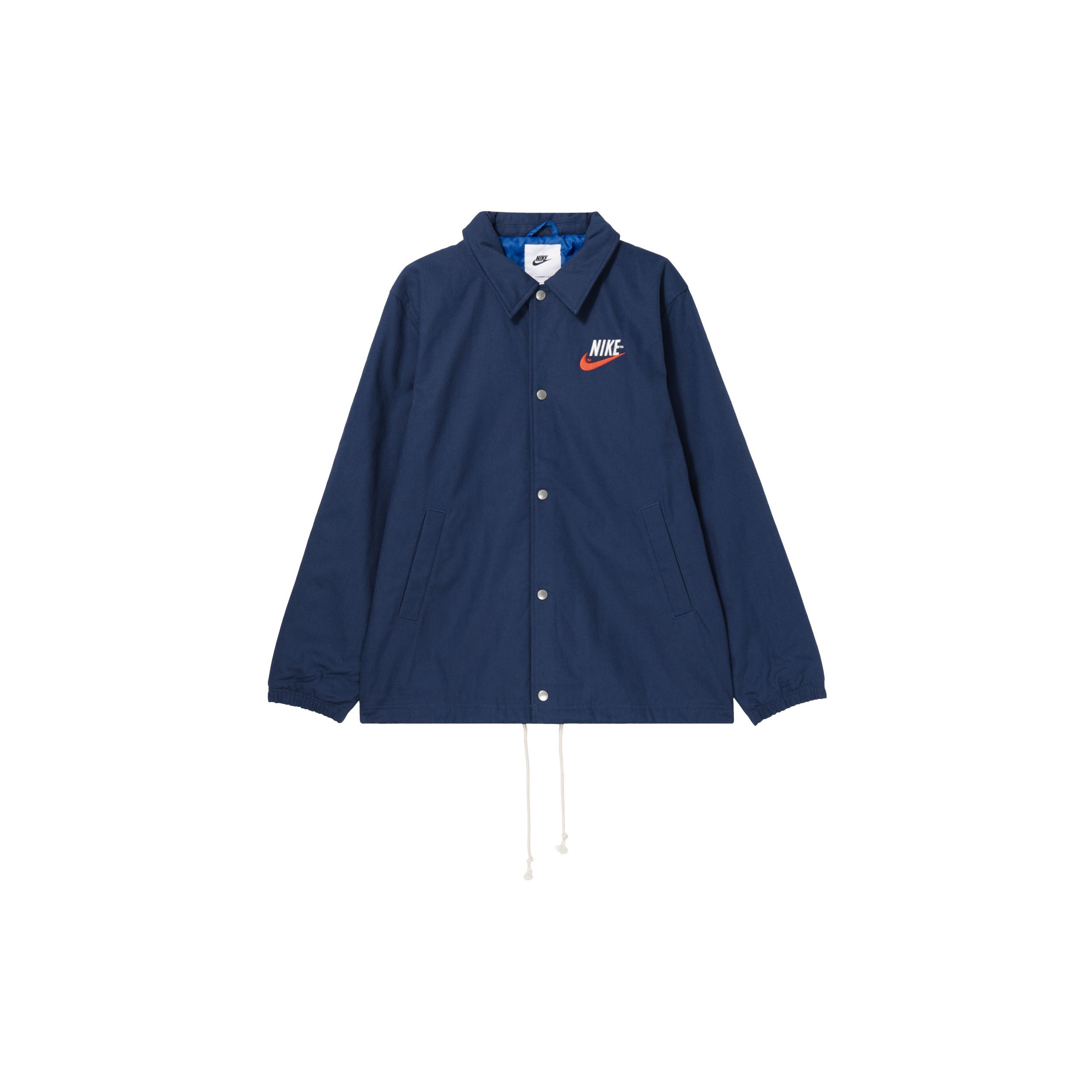 Куртки Nike Мужские Синие Лацканы Умеренные Другое DM5275-410 M