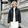 Lightweight Womens Short Down Jacket 2026 Fall Thin Puffer Coat No Hood Regular Fit 85-90% Duck