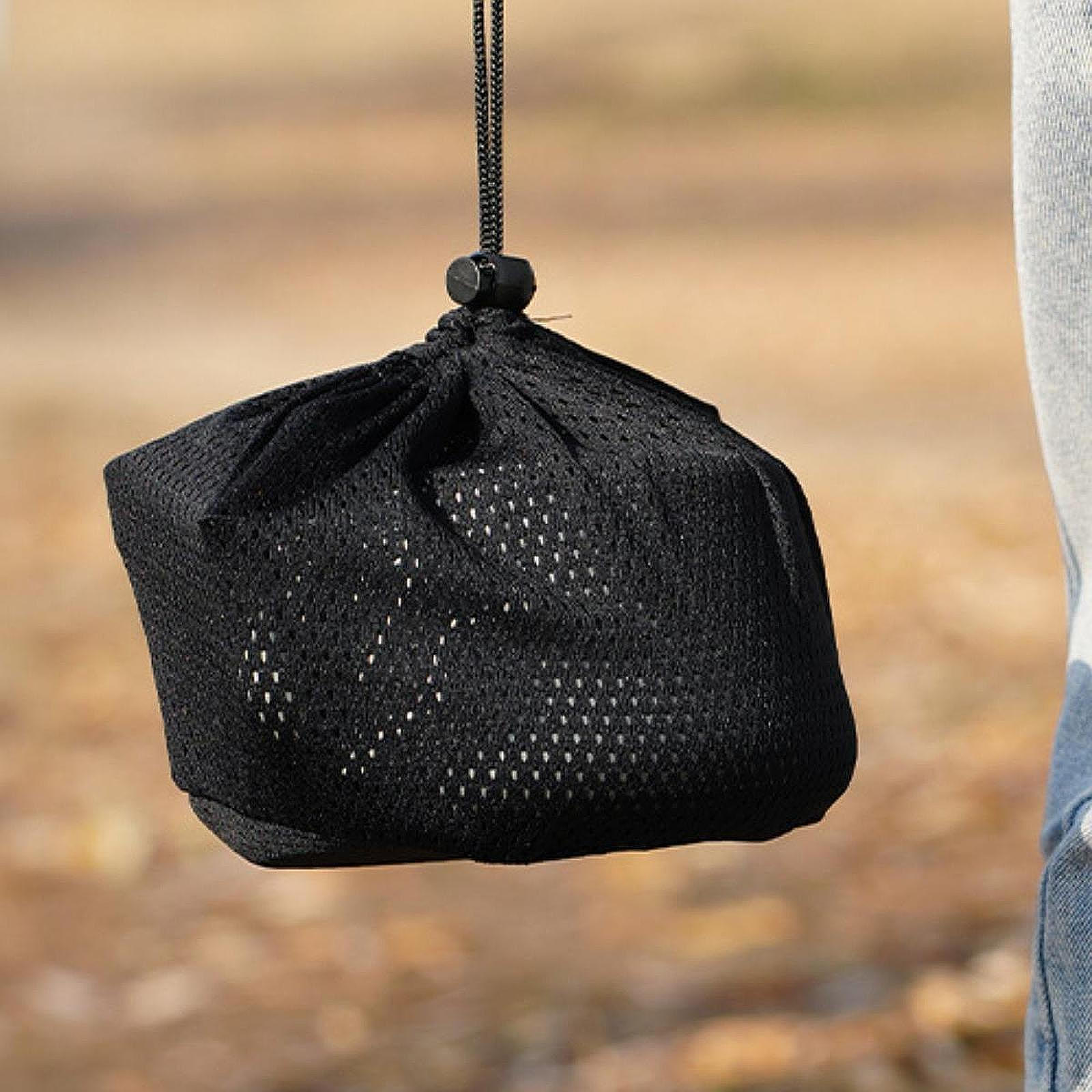 

Походный чайник для костра, легкий кувшин для воды на открытом воздухе для кипячения в путешествии чёрный