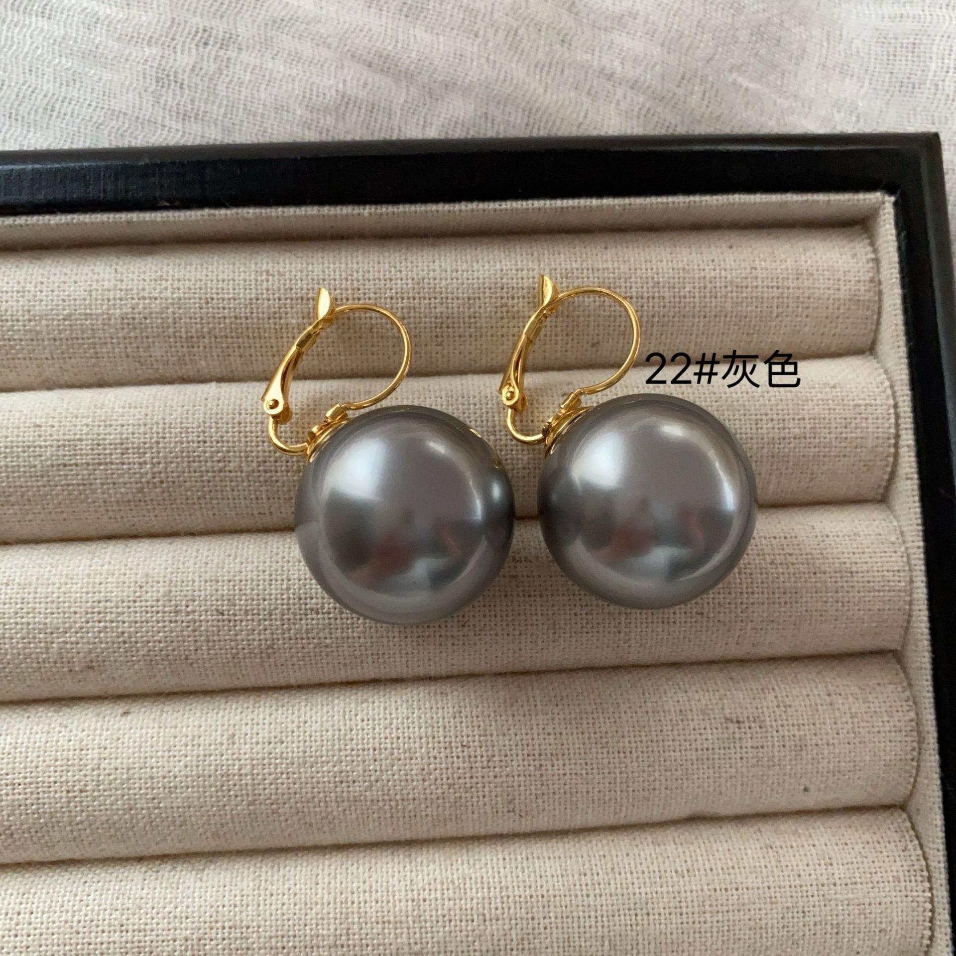 Элегантные И Благородные, Яркие Жемчужные Серьги-Гвоздики, Простой Стиль для Повседневной Носки, Многоцветные Легкие Роскошные, Высококачественные Изысканные Серьги