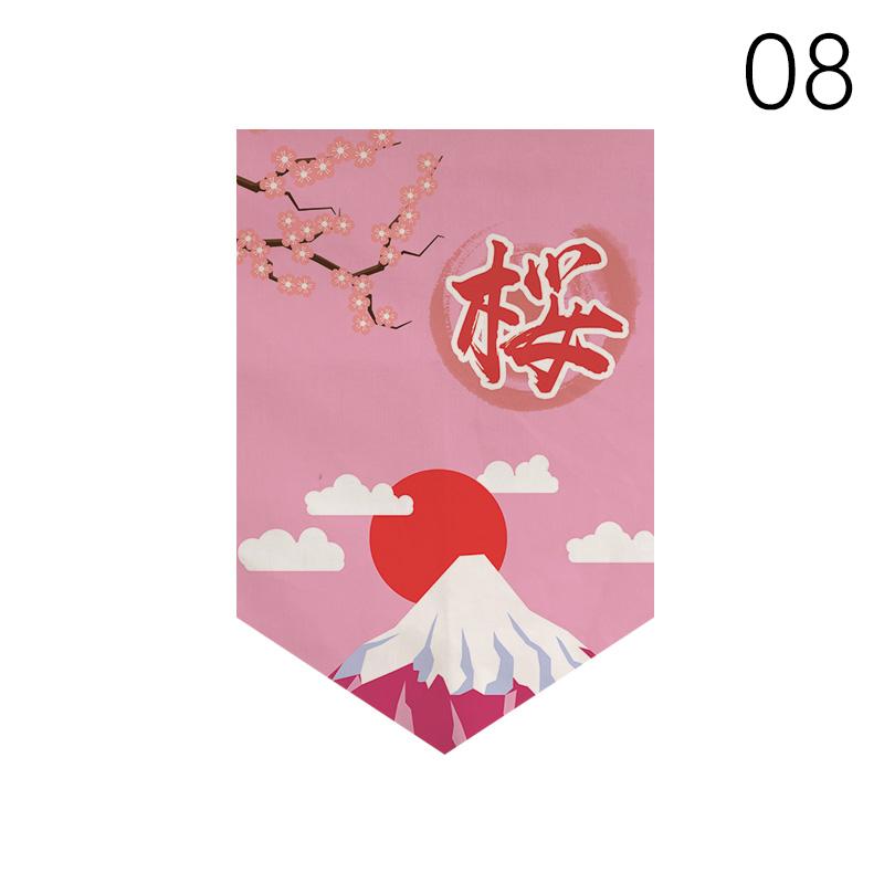 Japanese Style Short Curtain Kitchen Partition Lucky Cat Pennant Restaurant Cuisine Bistro Sushi Coffee Shop Doorway Decor