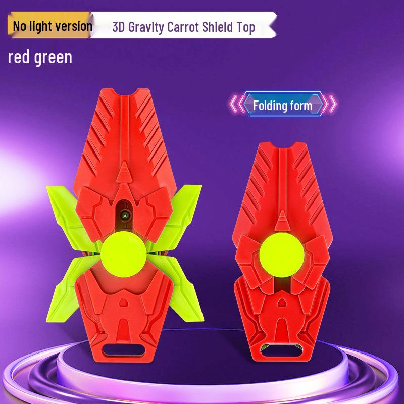 Unicorn Carrot Shield Gravity Knife & Fidget Spinner Toy for Kids