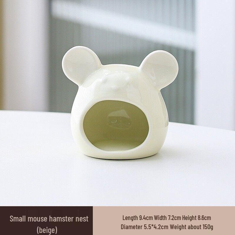 Chladivý keramický úkryt pro křečka: Letní přístřešek a herní domek