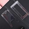 Clear Display Easels Adjustable Transparent Plastic Plate Holder Stand Pictures Frame Rack Wedding Birthday Home Decoration