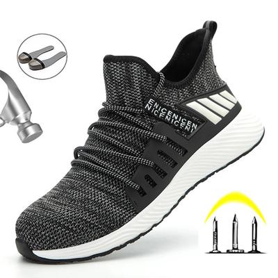 Herren Sicherheitsschuhe Arbeitsstiefel Stahlkappe Pannensichere Arbeits-Sneaker Outdoor Atmungsaktive Mesh-Sicherheitsschuhe Leichte Arbeitsschuhe