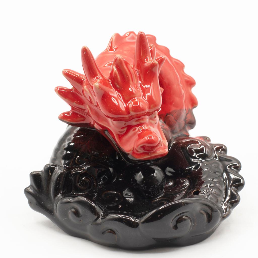 Backflow Incense Burner – Small Red Dragon