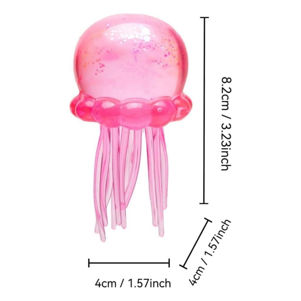 Jellyfish Squishy, Jellyfish Squeeze Stress Ball, Slow Rise Sensory Toy Malt Sugar Balls For Desktop Anxiety Relief Party Favors