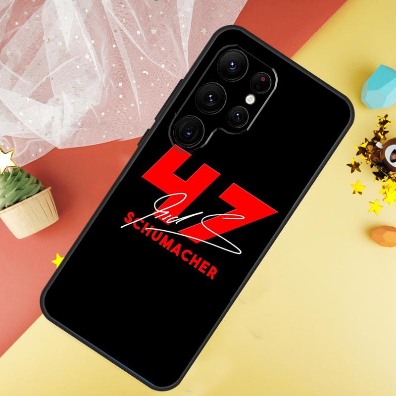 Schumacher Funda For Samsung Galaxy S24 Ultra S23 S22 Plus S21 S20 FE S8 S9 S10 Note 10 20 Ultra Case