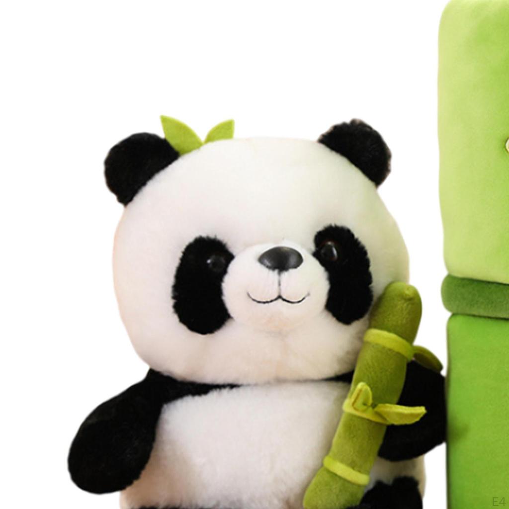 Adorable Bamboo Tube Panda Plush Toy for Home Decor and