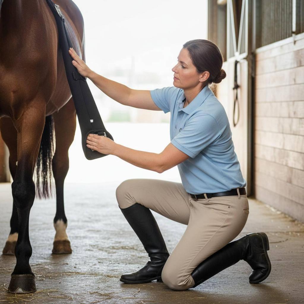 Equestrian Girth Training Use Padded Strap Double