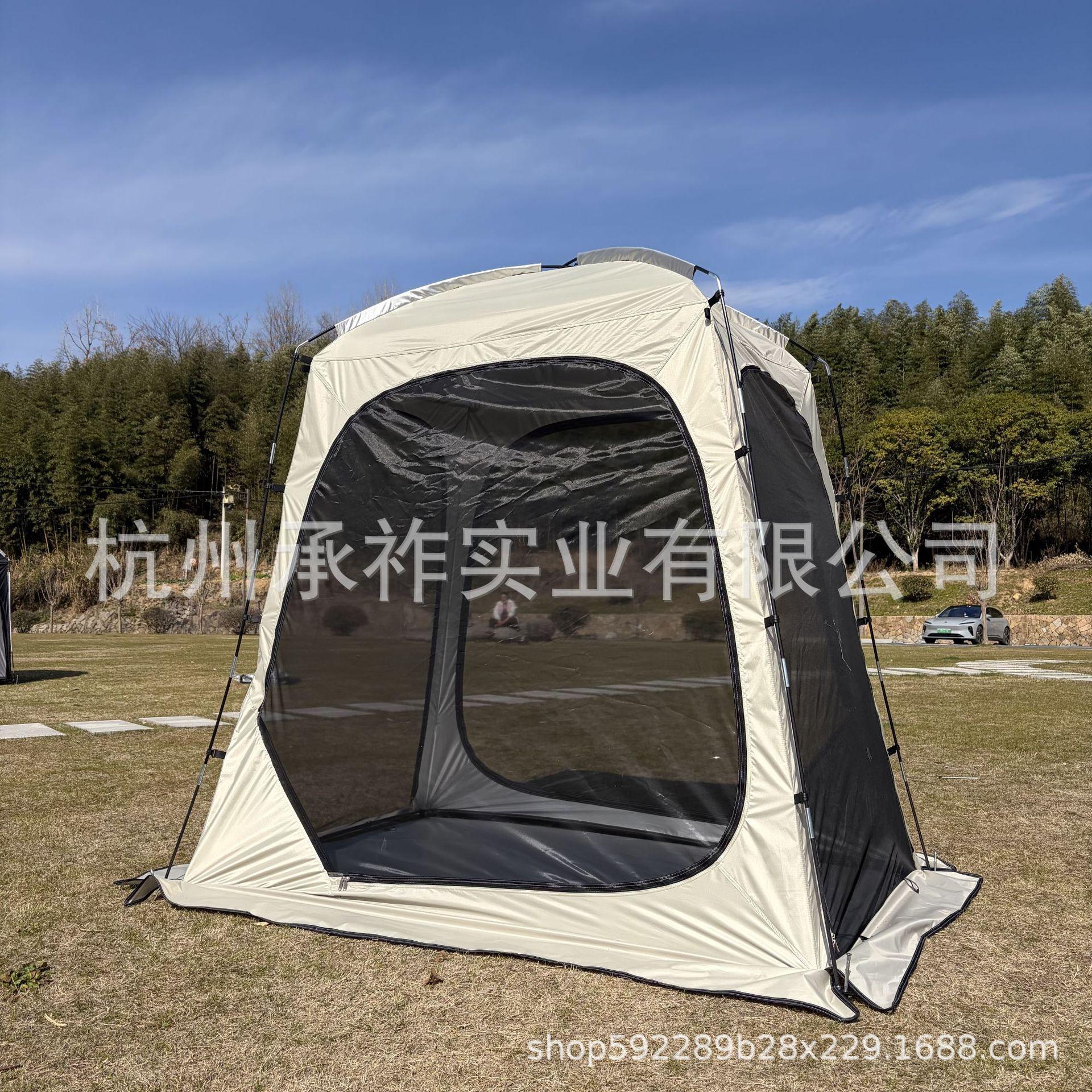 

Breathable Double Mesh Tent with Detachable Floor and Mosquito Net for Camping or Courtyard Use Military Green Silver-Coated