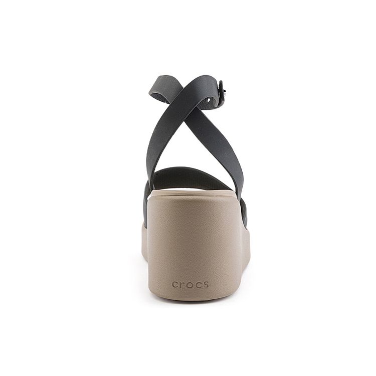 Crocs Brooklyn One Strap Wedge Sandals Women Sandals Black 209406-07H