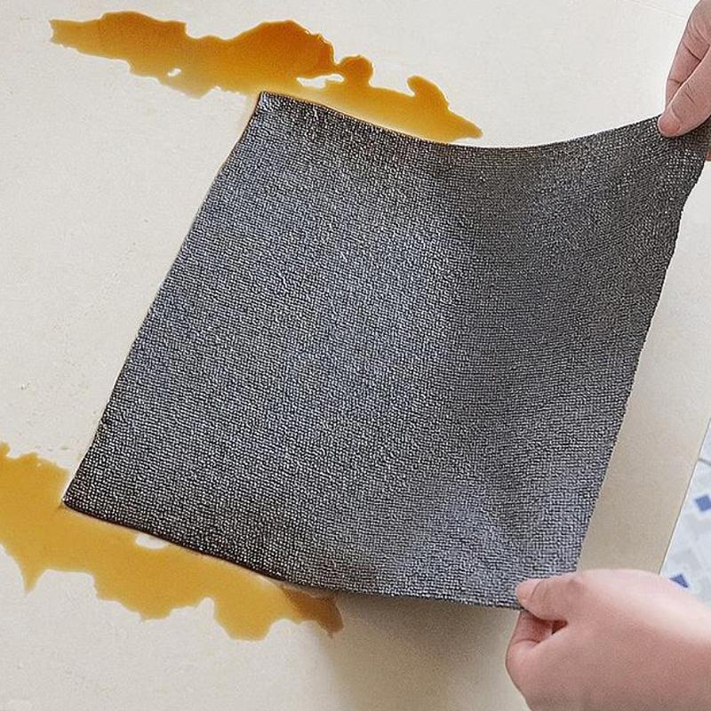 Wiederverwendbare Reinigungstücher Haushaltsküchentücher Mikrofaserhandtuchrollen Spülertücher Waschpapierhandtuchersatz 1 Rolle mit 20 Blättern
