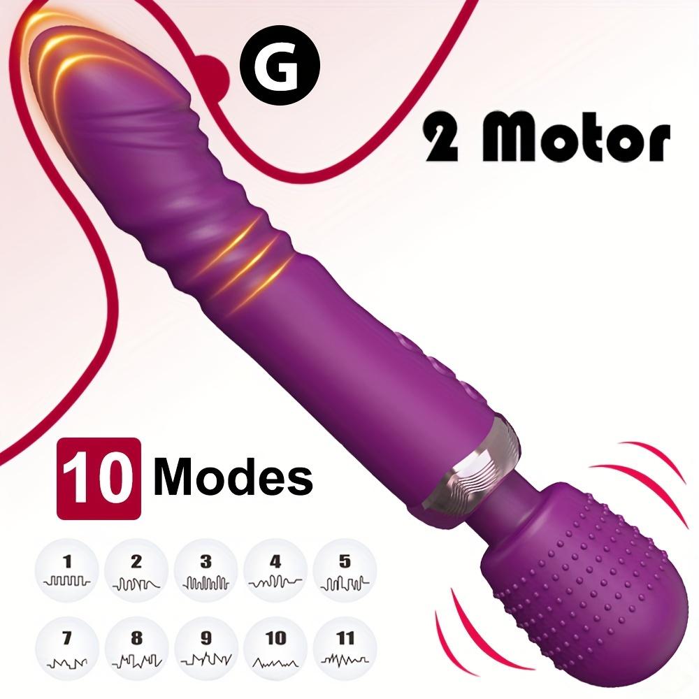 Powerful 3 Motors Fast Thrusting and Dildos Vibrator Silicone Large Size Wand G-Spot Massager Sex Toy for Couple Stimulator
