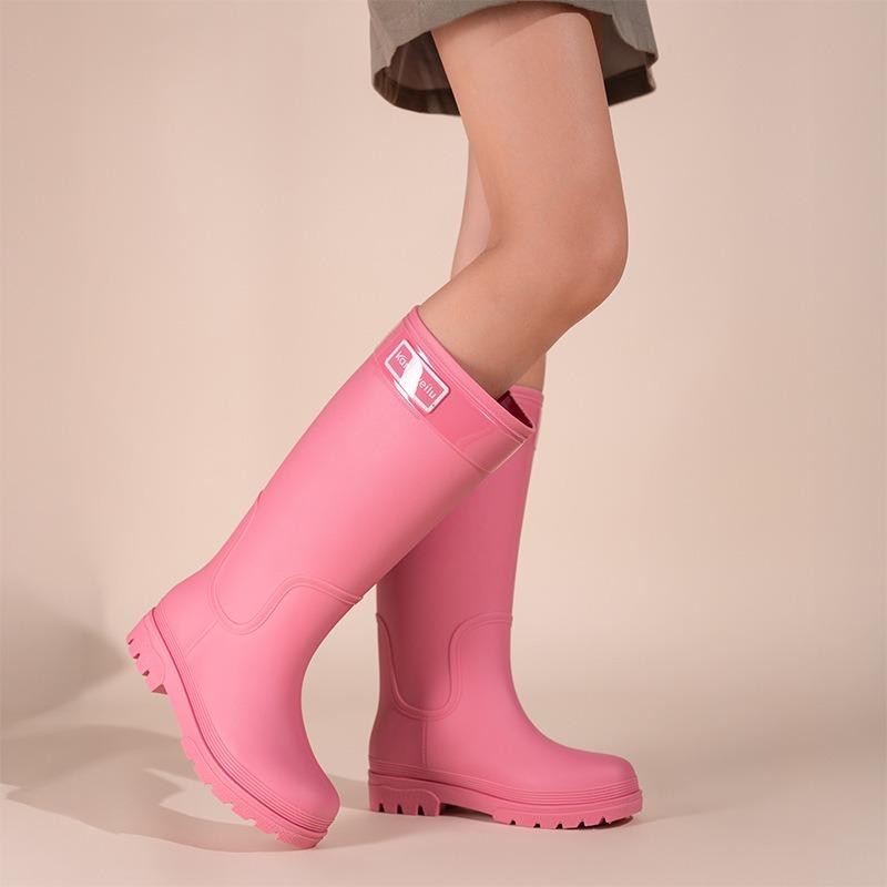 Fashion rain boots cm extra high rain shoes women's water boots waterproof outer wear water shoes long rubber shoes