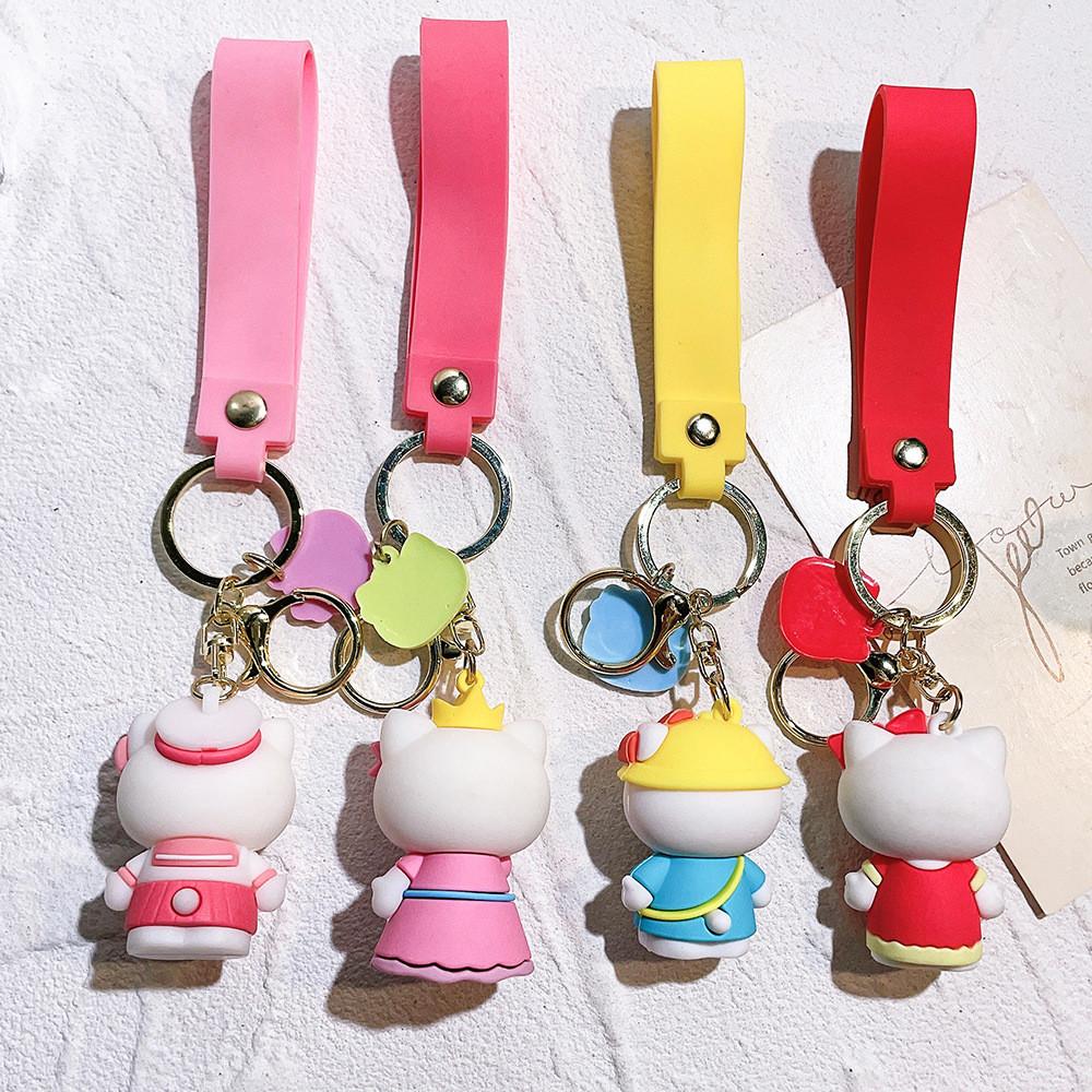 Entzückender Cartoon Hello Kitty Schlüsselanhänger Silikon Geschenke Perfekt Für Geburtstage Und Abschlussfeiern