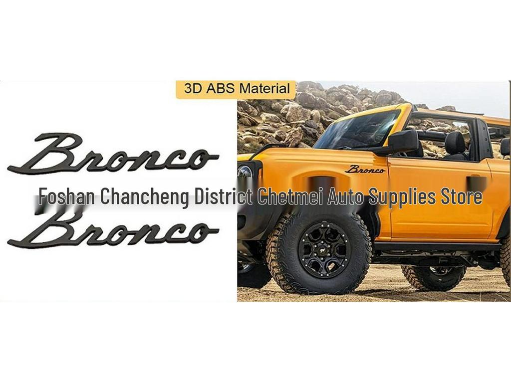 Ford Bronco & Mustang Emblem Stänkskärms- och Baklucke-Dekaler