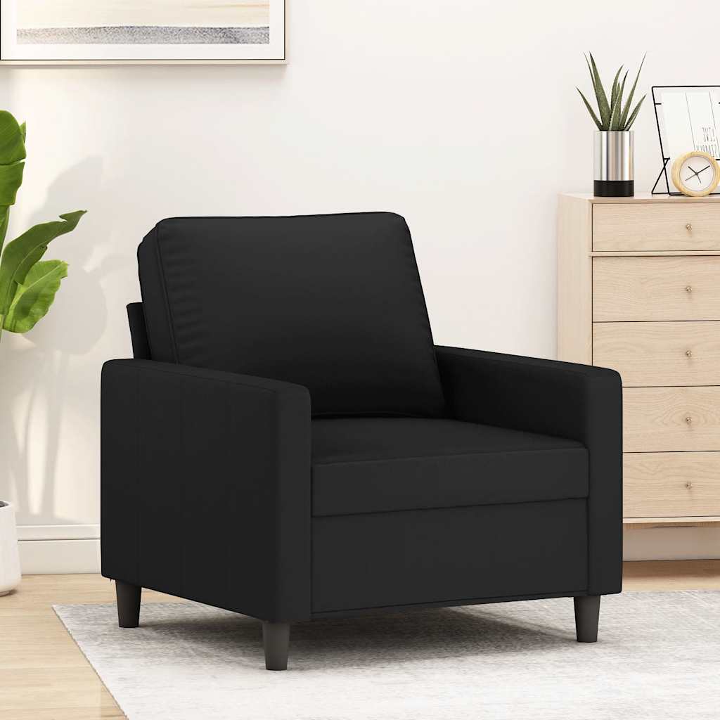 Armchair Black 60 cm Velvet