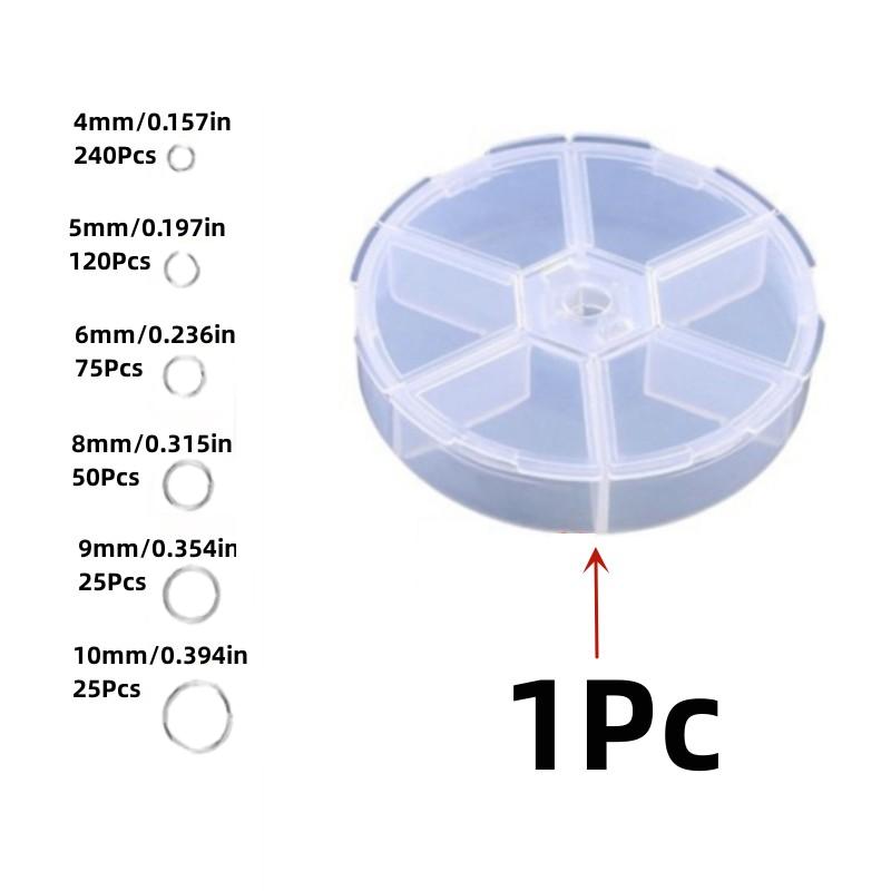 535Pcs/Set Open Jump Ring 4/5/6/8/9/10mm Split Rings Connector For Jewelry Bracelet Necklaces Diy Accessories