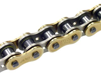 KITACO Lightweight Drive Chain (EK) for GROM/Ape 50/Ape 100/XR100 Motard, Etc. (Product Code: 534-4201100)