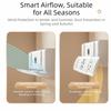 With 3 Fans Adjustable Air Vent Baffle Adjustable AC Vent Baffle Conditioner Baffle  For Bedroom
