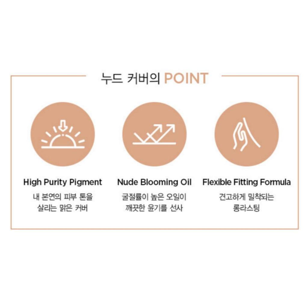[Jungsaemmool] Skin Nuder Foundation + Schwämmchen SPF50+ PA+++ 30ml (4 Farben) Hautvorbereitungsbasis