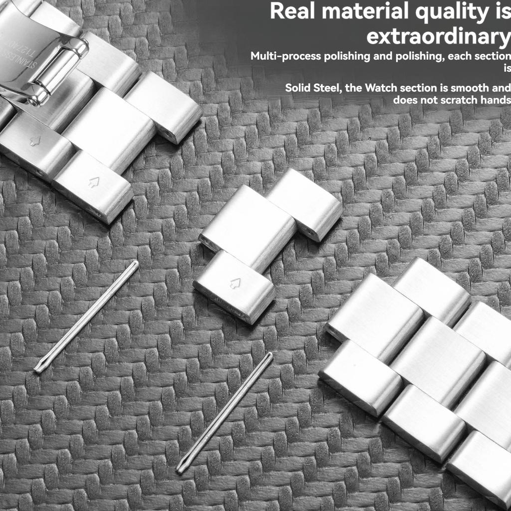 For Tissot T127 Series Elegant Men 1853 Metal Belt T127407 T127410A Solid Curved Stainless Steel Watch Strap 21mm Watch Chain