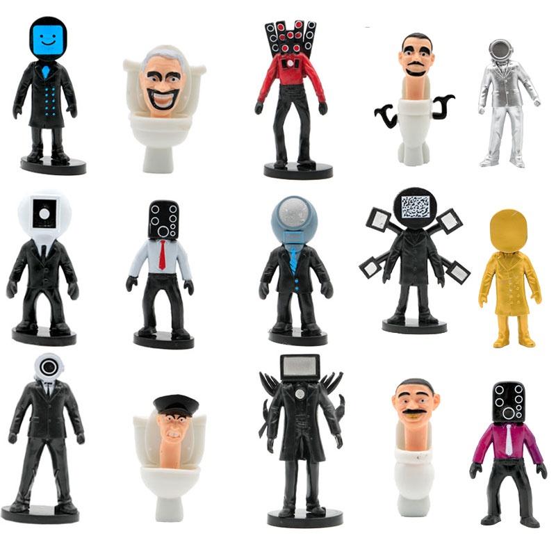 Skibidi Toilet Pvc Collectible Figure Interactive Game Desktop Decoration