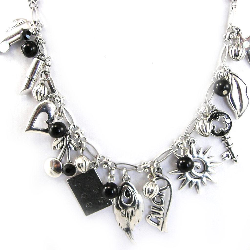 NOA [G0534] – Schwarze Designer-Halskette „Gypsy“.