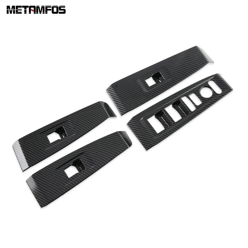 For Honda Accord Sedan 2024 2025 Carbon Fiber Interior Armrest Window Lift Switch Panel Cover Trim Accessories Car Styling