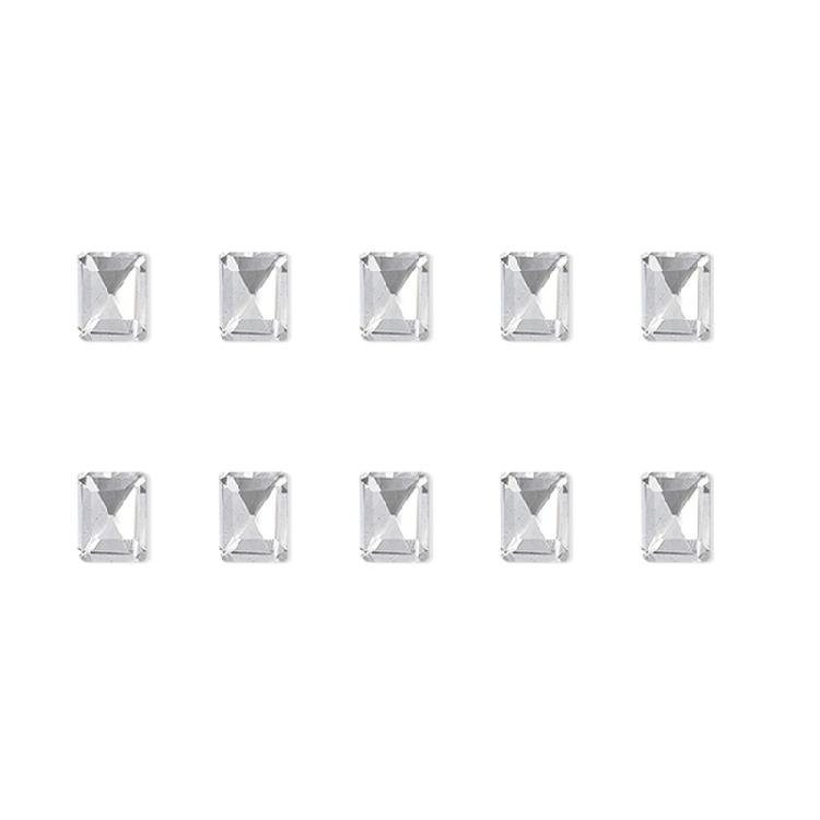 10x Irregular Shape Nail Charms Nail Rhinestones Clear Nail Crystal Gems Charms